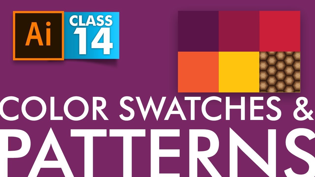 Adobe Illustrator - Color and Pattern Swatches - Class 14 - Urdu / Hindi