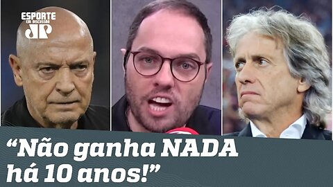 Efeito Jorge Jesus? Repórter DETONA novo técnico do Santos: "Não ganha NADA há 10 anos!"