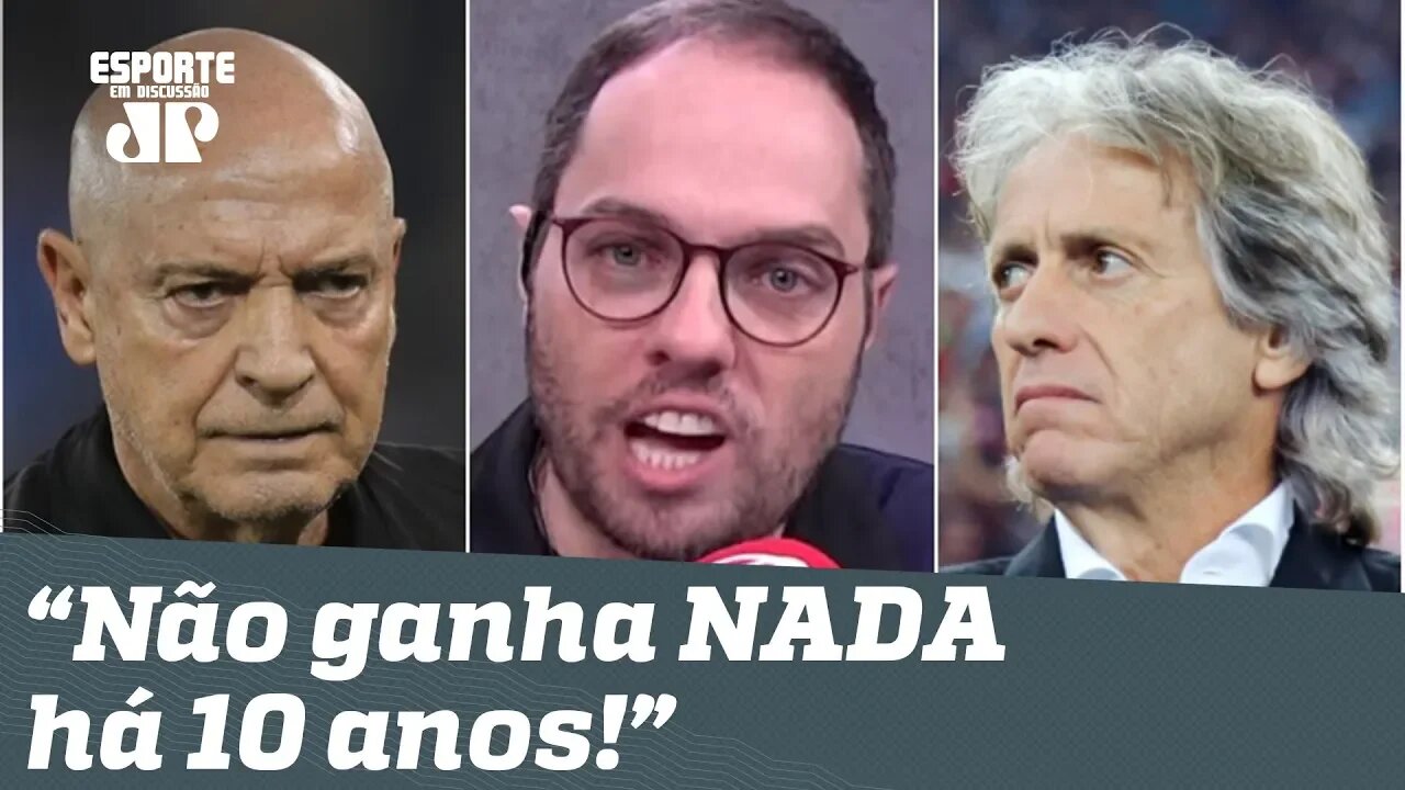 Efeito Jorge Jesus? Repórter DETONA novo técnico do Santos: "Não ganha NADA há 10 anos!"