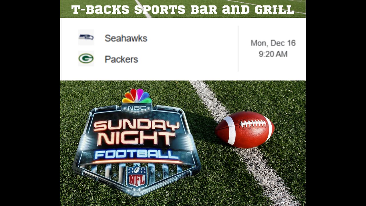 T-Backs Sports Bar and Grill Sports Schedule and quesadilla special for Monday Dec 16, 2024