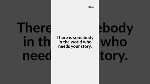 Someone needs to hear your story #learn #lead #win #inspiration #motivation #leadership #melrobbins