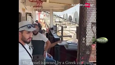 Gerorgian sailors capture moment of arrival at Remi Port, Odessa