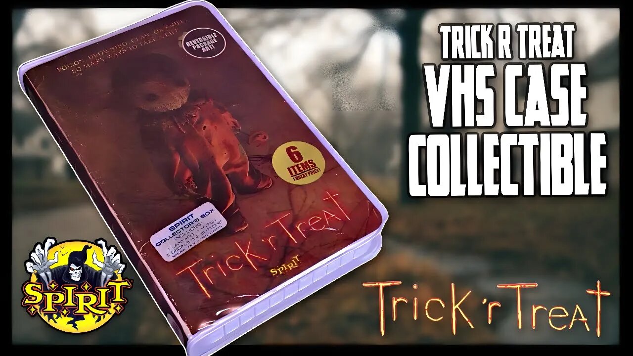 Spirit Halloween Trick R Treat VHS Collectors Case with Surprises | Spooky Spot 2023