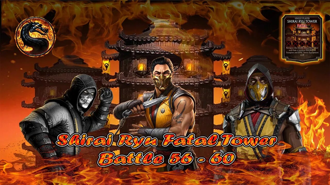 MK Mobile. Shirai Ryu Fatal Tower Battles 56 - 60 Mortal Kombat