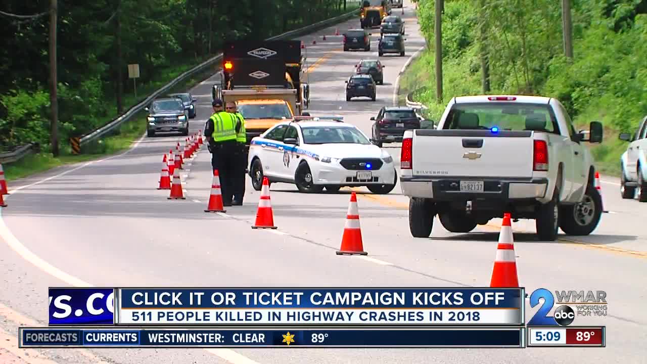 Seatbelt enforcement kicks off Maryland Click It or Ticket Campaign