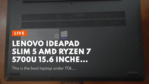 Lenovo IdeaPad Slim 5 AMD Ryzen 7 5700U 15.6 inches FHD IPS Thin & Light Business Laptop (16GB/...