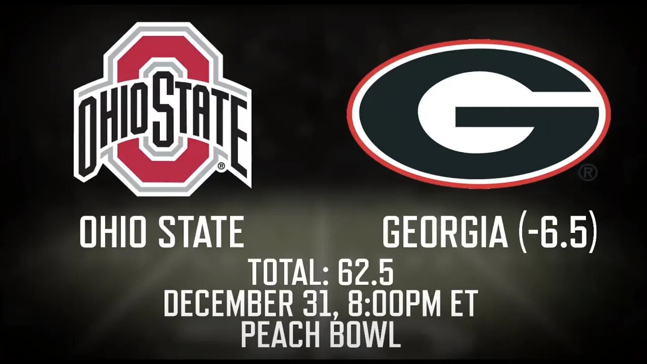 Ohio State vs Georgia Prediction, Picks & Odds | Peach Bowl Betting Advice & Tips | Dec 31