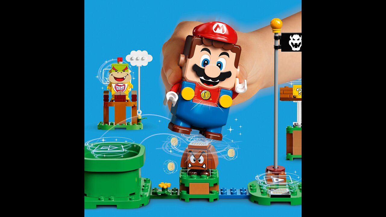 lego super mario stop-motion, relaxing music