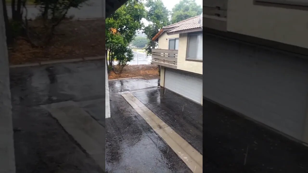 This was earlier and still going, it's getting windy now. #hurricane #storm #heavyrain #california