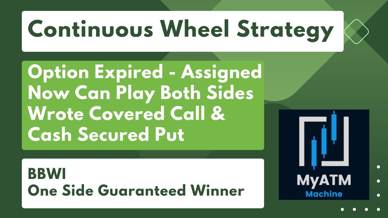 Option Assignment - Play Both Sides - Covered Call & Cash Secured Put - One Side Guaranteed Winner