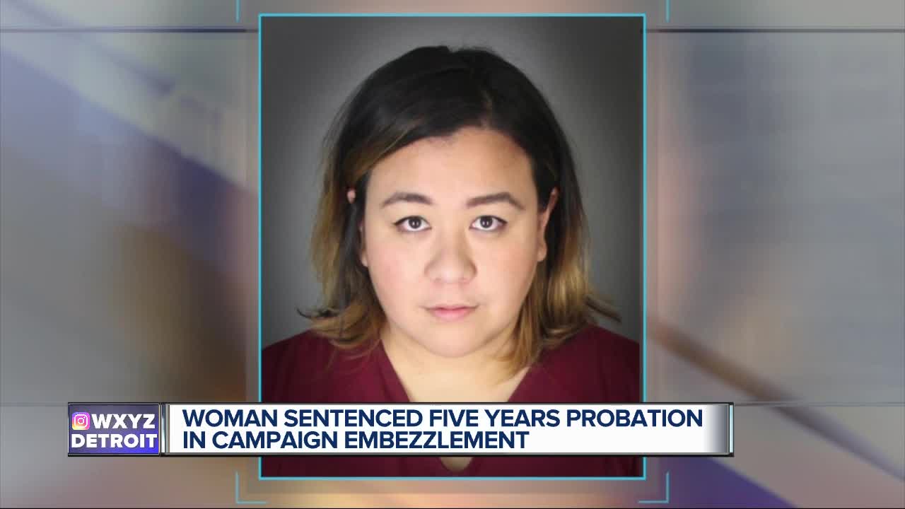 Woman sentenced to 5 years probation in campaign embezzlement
