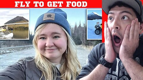 ALASKA WOMAN FORCED TO FLY TO GROCERY STORE