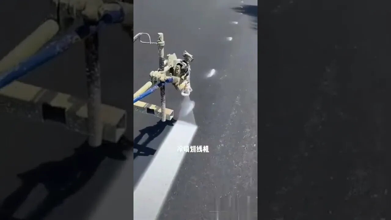 Road painting 🛣️ #shorts #road marking machine #Shorts