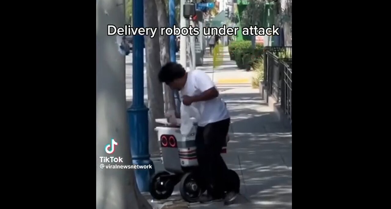 Robbing A Food Delivery Robot