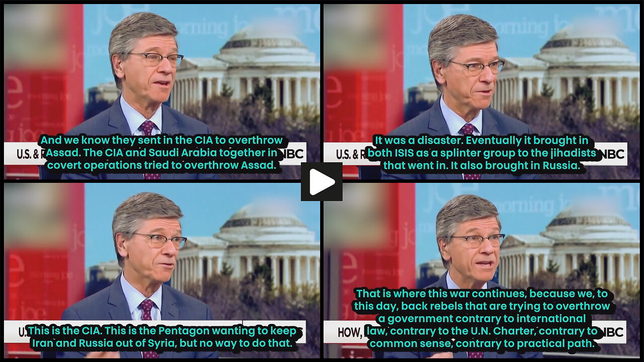 Jeffrey Sachs: US should withdraw from chaos they have created in Syria