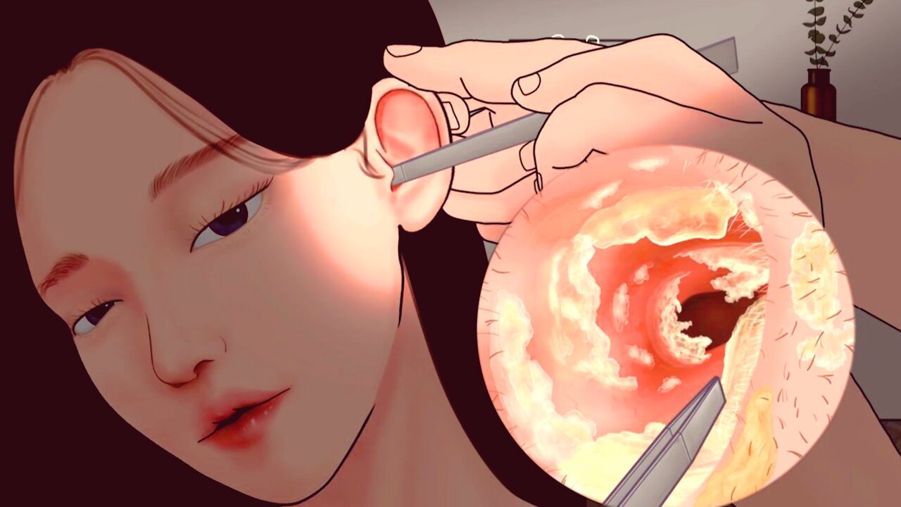 ASMR Ear Wax removal animation