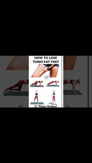 How to lose thigh fast | How to lose thigh fat fast at home #shorts
