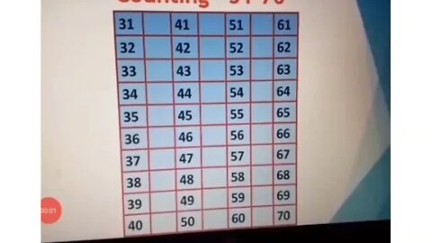 Prep Maths counting 31 70