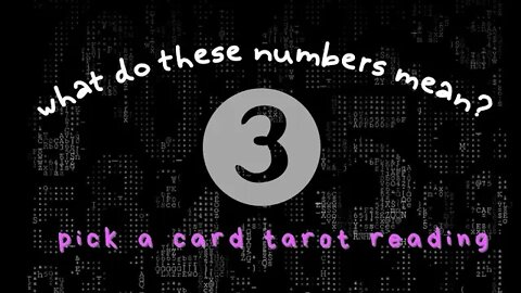 Master Numbers & Meaning Pick a Card Tarot Reading