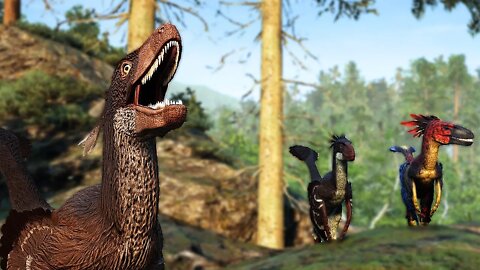 TRIO DEINONYCHUS CAUSANDO CONFUSÃO NO MUNDO DOS DINOSSAUROS - PATH OF TITANS