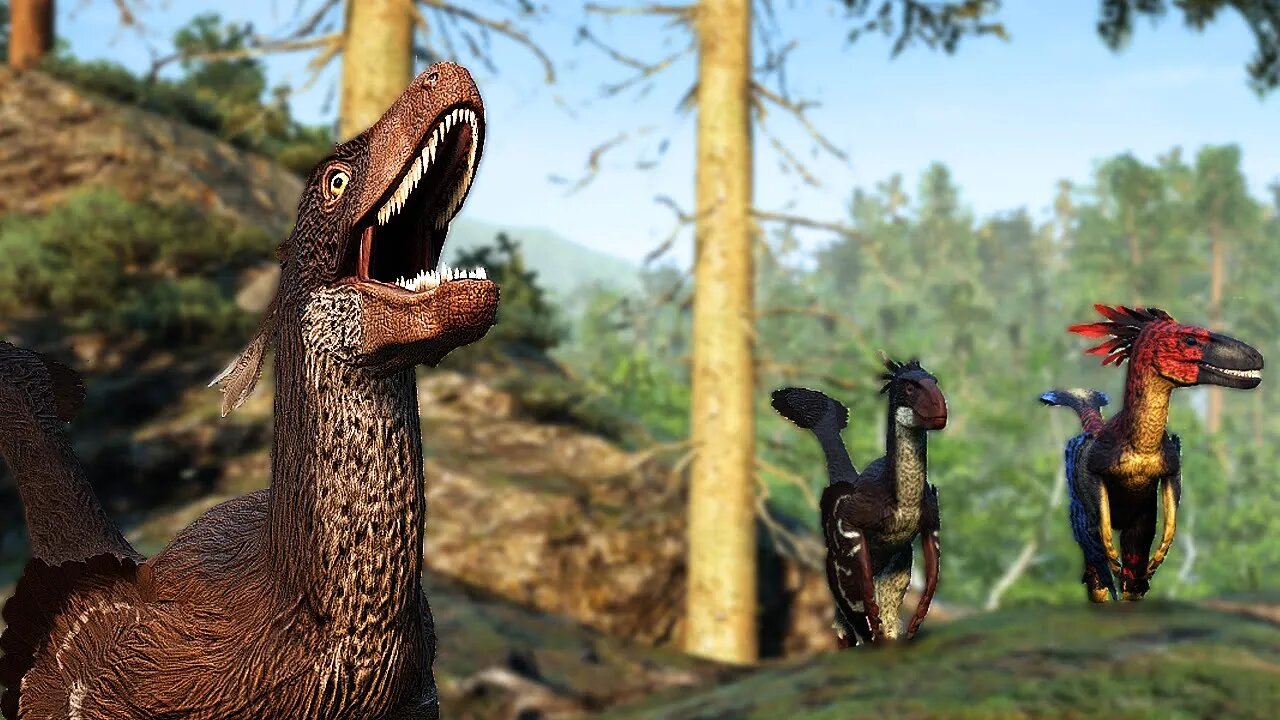 TRIO DEINONYCHUS CAUSANDO CONFUSÃO NO MUNDO DOS DINOSSAUROS - PATH OF TITANS