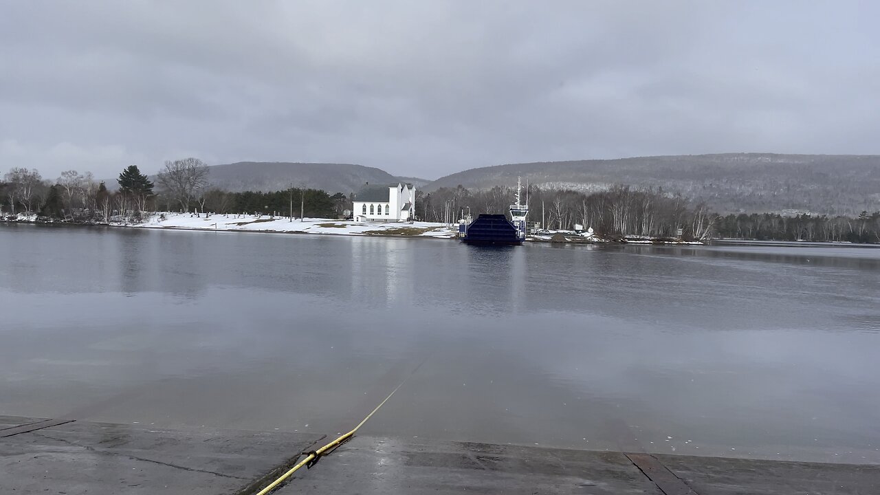 Little Narrows Ferry In Cape Breton Island