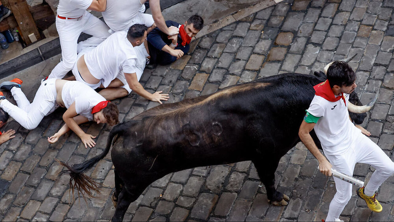 Quinto encierro Sanfermines 2024 con 7 heridos