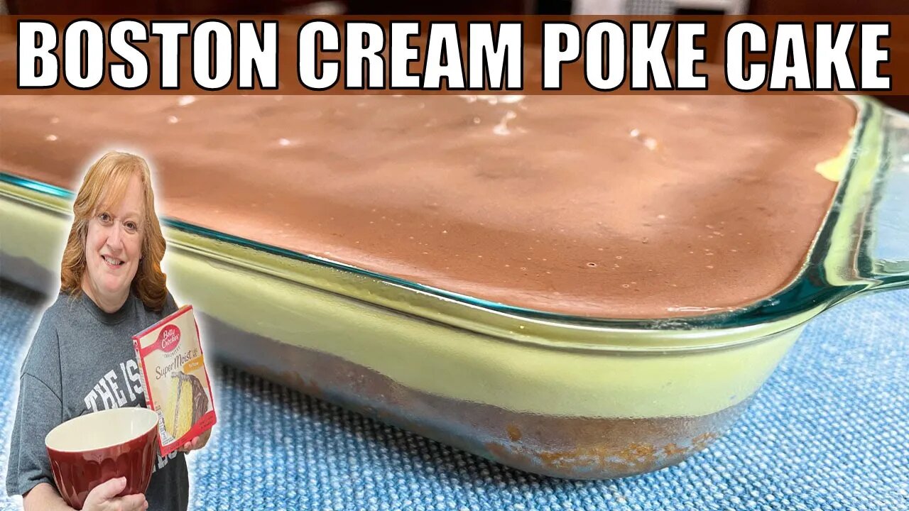 BOSTON CREAM POKE CAKE | Recipe Made Easy Using Box Cake Mix