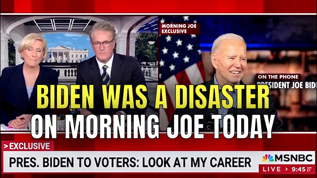 Joe Biden was LIVE on MORNING JOE this Morning…and it DIDN’T GO WELL!