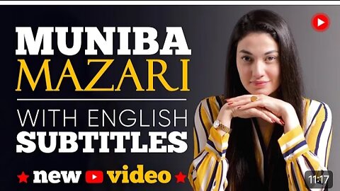 ENGLISH SPEECH | MUNIBA MAZARI : MOTIVATIONAL WORDS