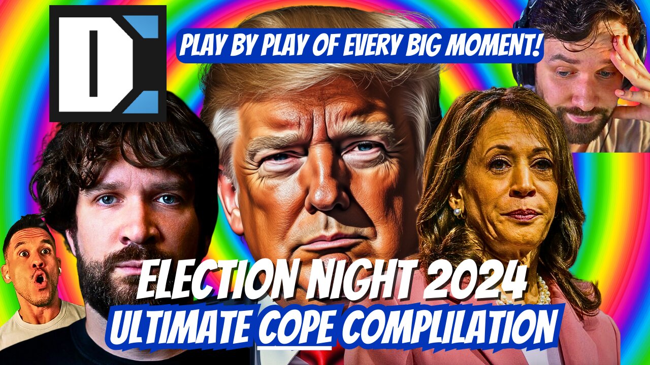 DESTINY 2024 Election COPE Reaction Compilation: Donald Trump Vs Kamala Harris DGG