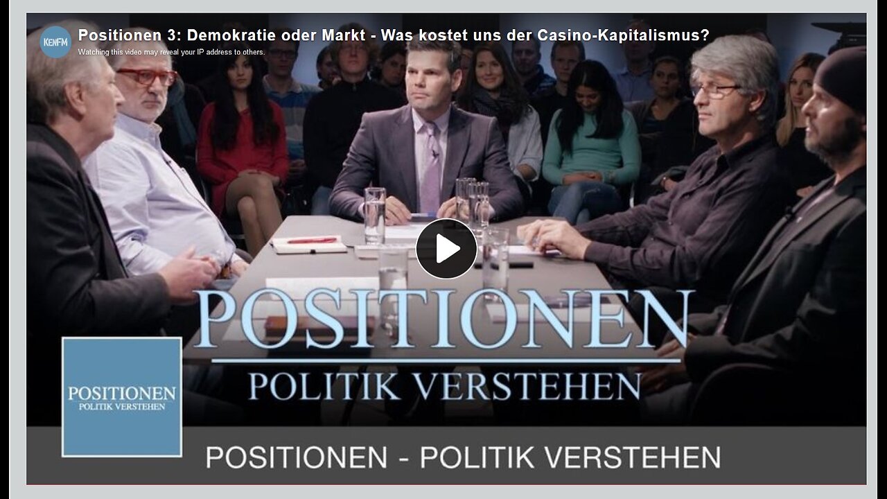 8.1o.24 KenFM POSITIONEN: 3 - Demokratie oder Markt - Was kostet uns der Casino Kapitalismus?