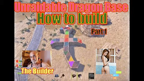 Rust game Unique Unraidable dragon base, how it is made The Builder