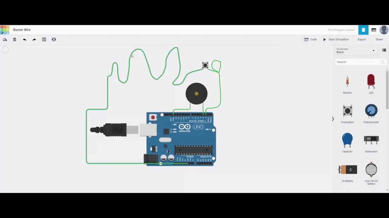 كيف تصنع لعبة متاهة السلك على أردوينو. Buzz Wire Game With Arduino