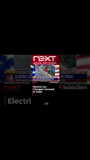 Electric Car Chargers Covered in Trash #shorts