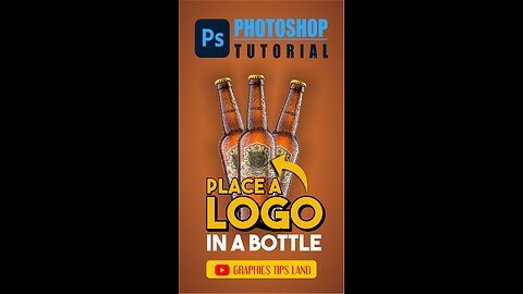 Right Way to Place a Logo in Bottle | Photoshop Shorts Tutorial | #tipsandtricks #graphicstipsland
