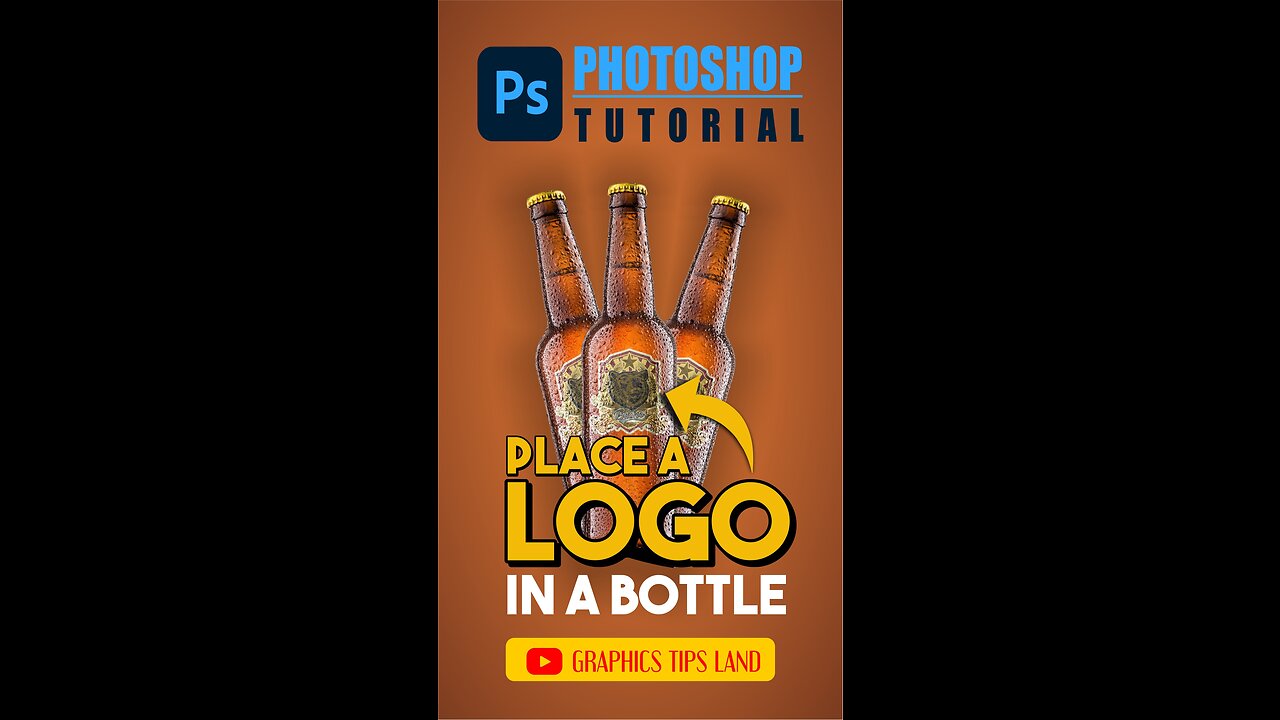 Right Way to Place a Logo in Bottle | Photoshop Shorts Tutorial | #tipsandtricks #graphicstipsland