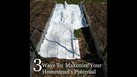 S1E28 3 Ideas To Help Maximize Your Homestead's Potential