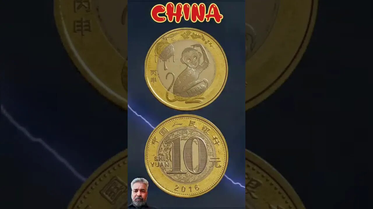 China 10 Yuan 2016.#shorts #education #coinnotesz