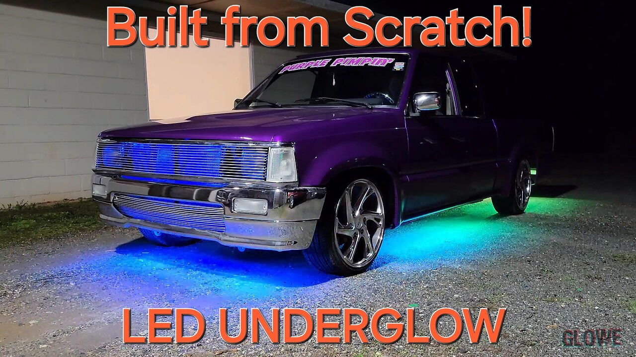 Mazda Mini-Truck, Hand Built Underglow I Built For It - Glowe Industries Brand LED's