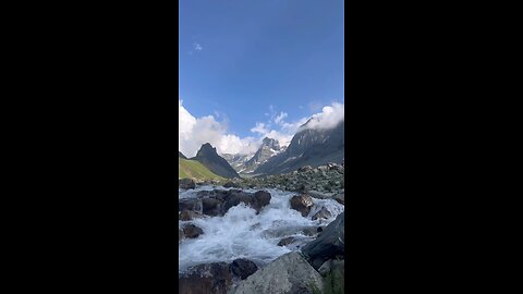 River with Mountains #Nature #Weather #Cool # Waterfall #Hills