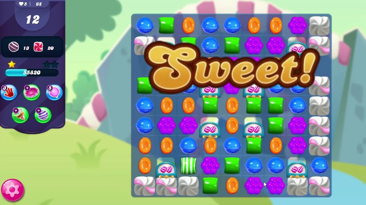 Candy Crush Saga Level 62