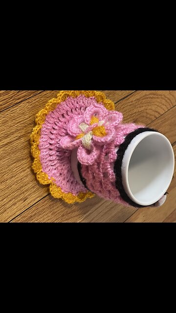 Crochet : how to make perfect flat circle with crochet #part-4#crochet#art#craft