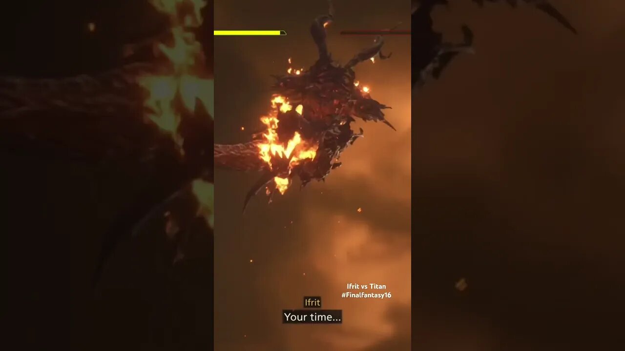 Final Fantasy 16 Ifrit vs Titan