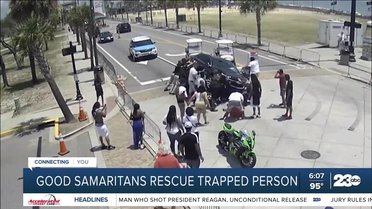 CHECK THIS OUT: Good samaritans rescue man trapped under car