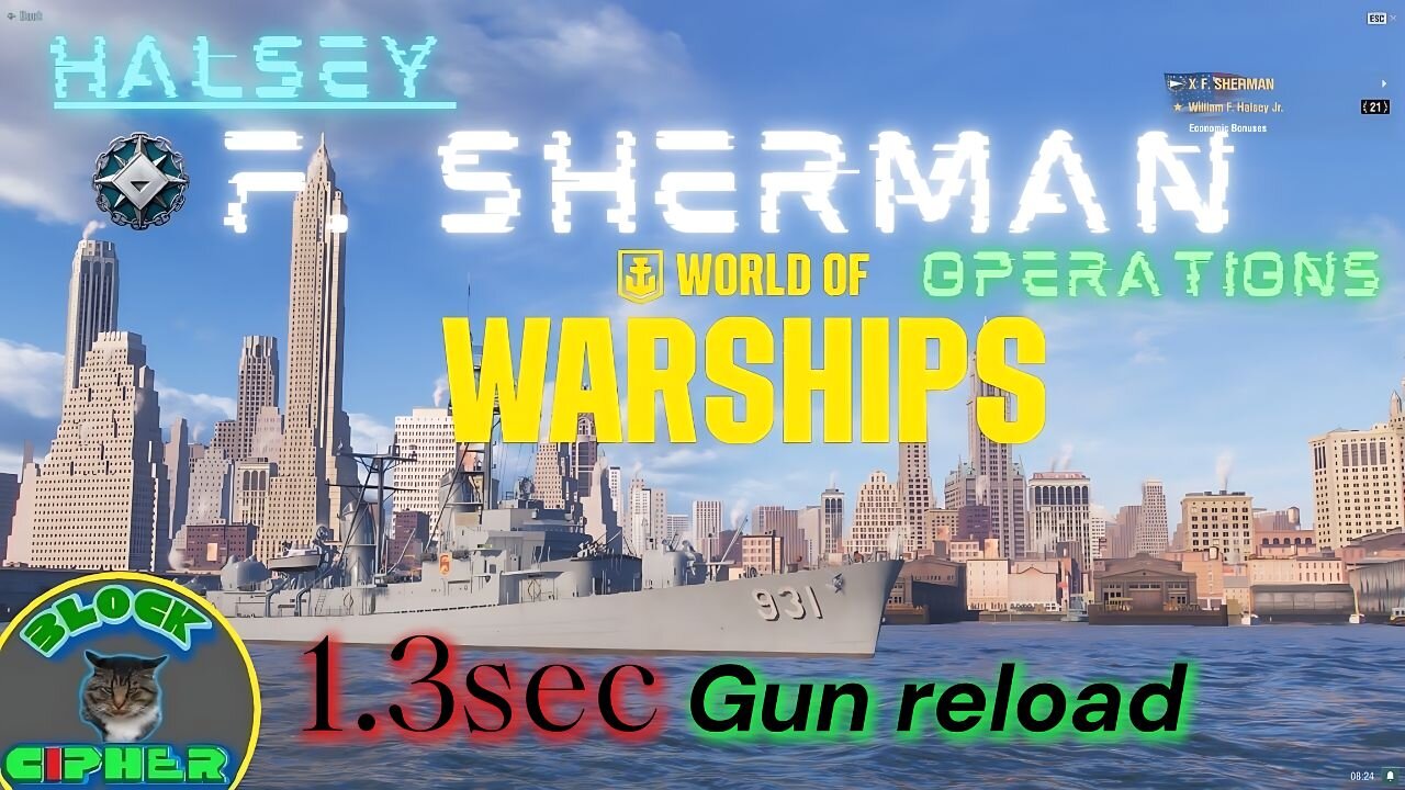 F. Sherman//1.3sec Gun Reload//Op's | WoWS