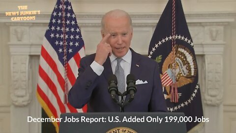 Biden on the worst jobs report of his presidency: "I think it's historic day!"