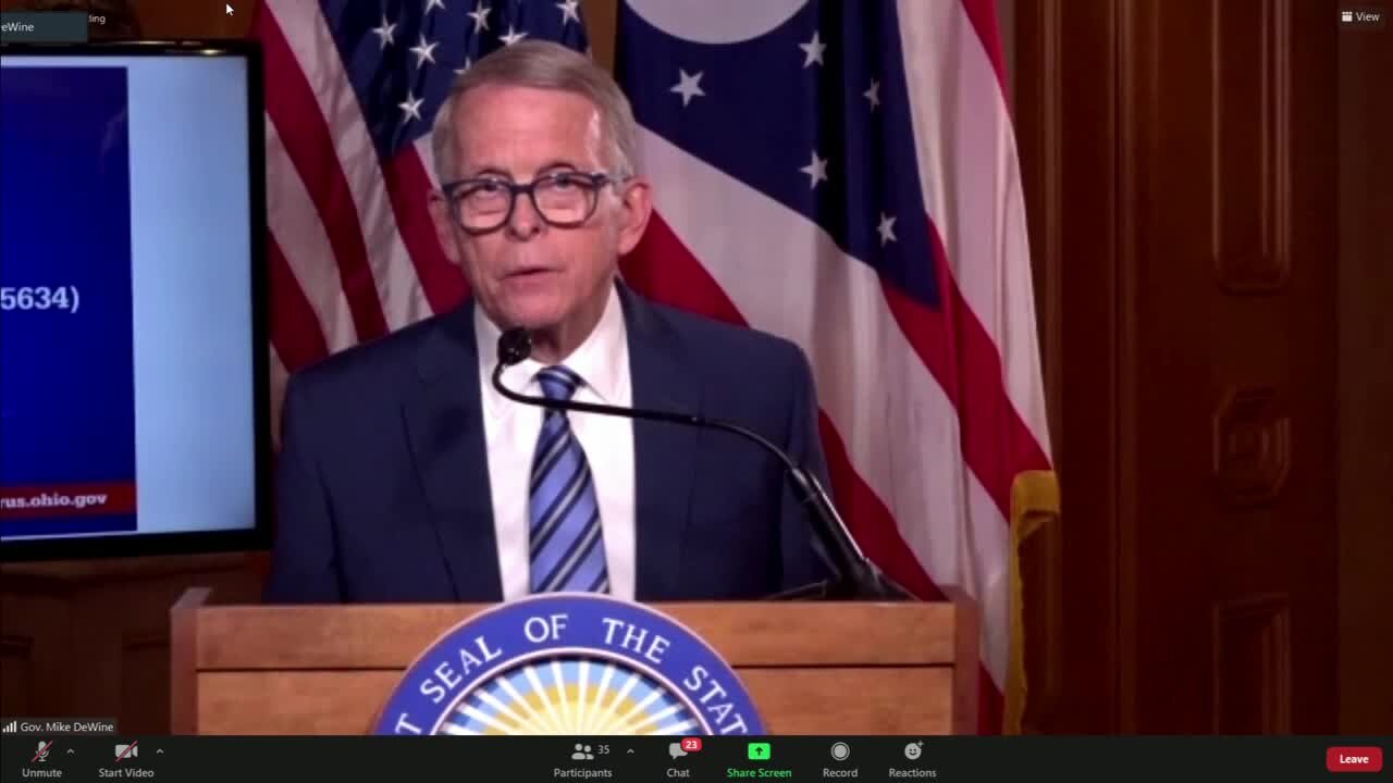 Gov. Mike DeWine delivers Aug. 6 COVID-19 briefing