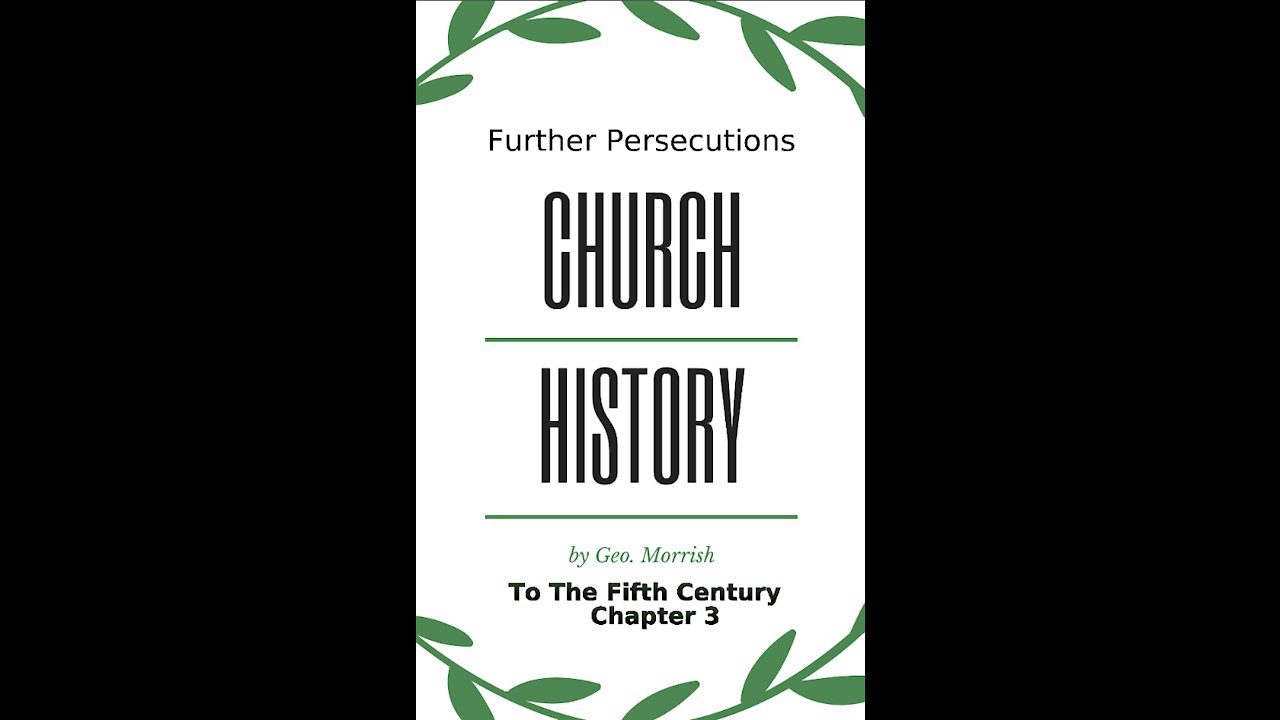 Church History, to the fifth century, Chapter 3