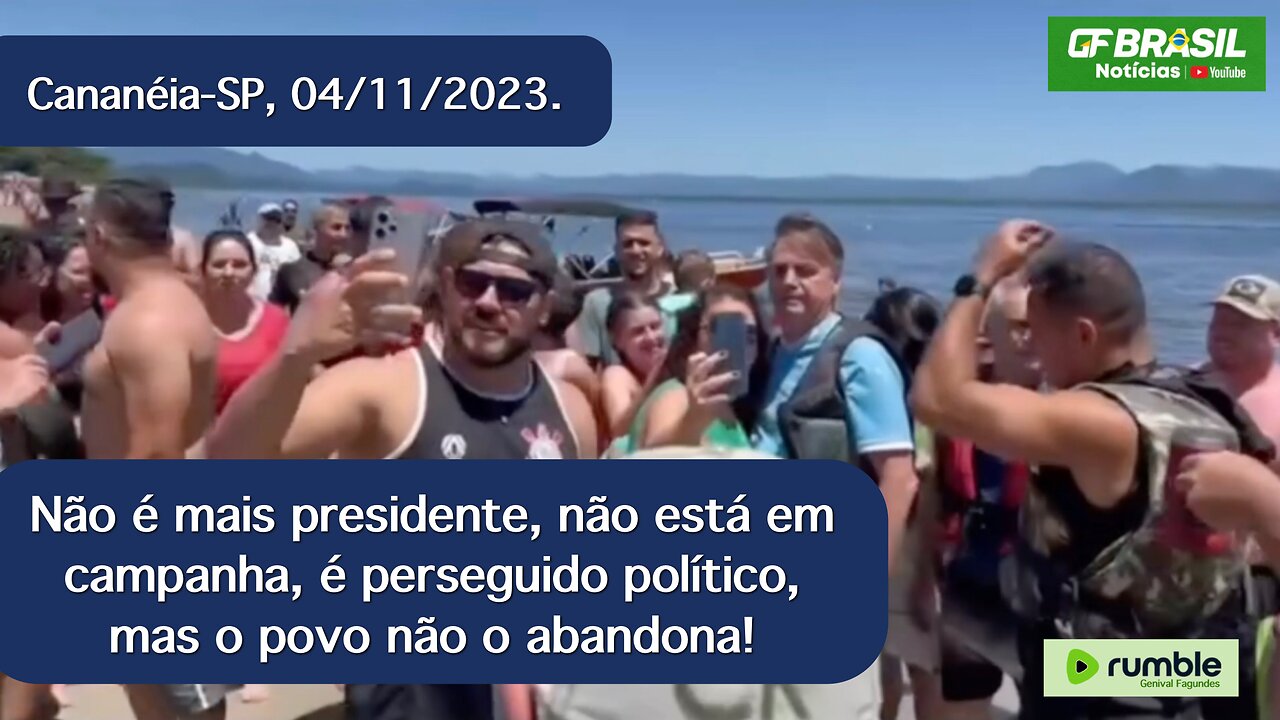 Não é mais presidente, não está em campanha, é perseguido político, mas o povo não o abandona!